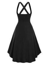 Lace Up Layered High Low Suspender Skirt Suspender High Low Lace Up Basic Skirts for girl Solid Black Color Gothic Skirt New